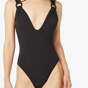 Robin Piccone Women's Kate Plunge One Piece Swimsuit XS